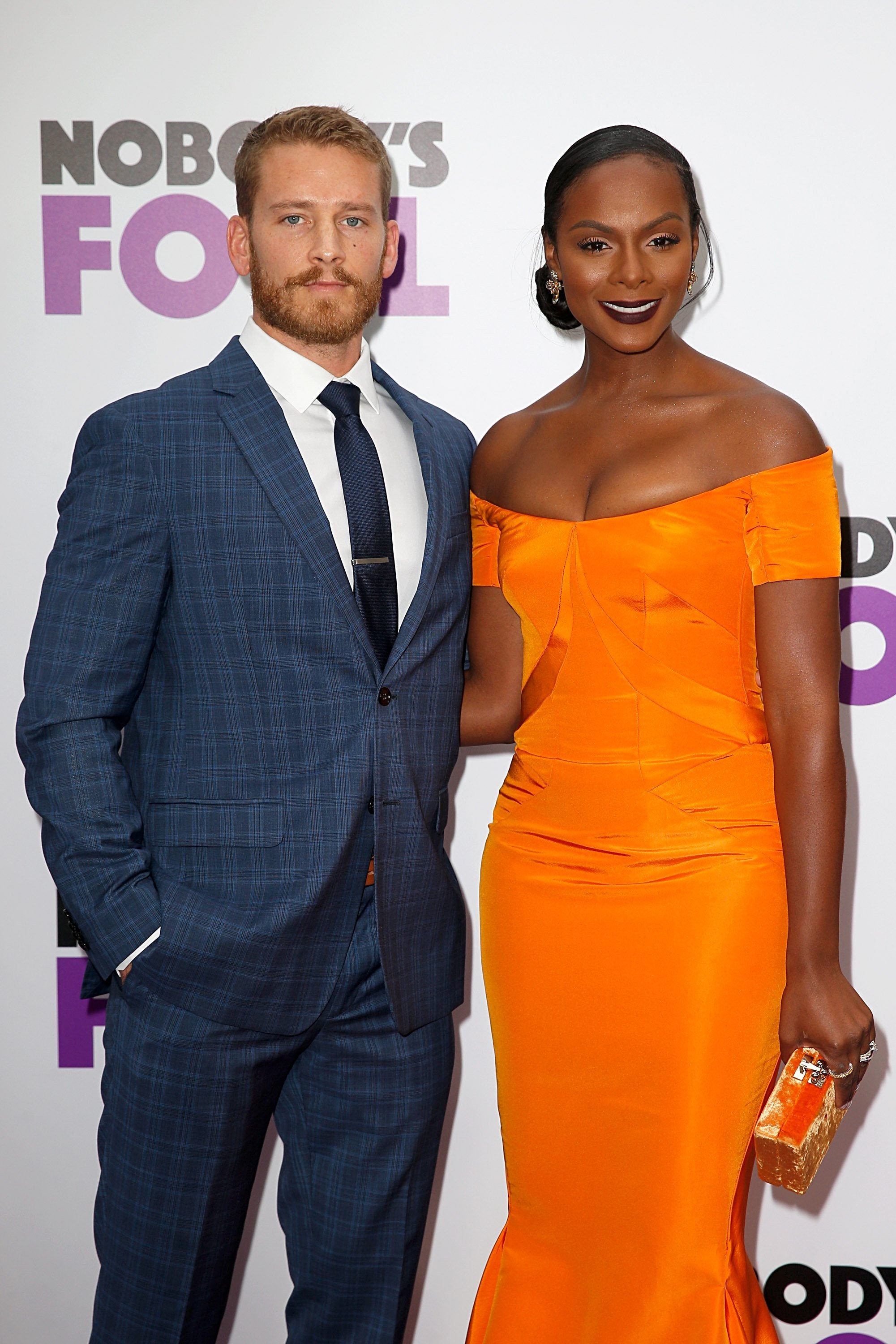 Nicholas James & Tika Sumpter at the Premiere of 'Nobody's Fool' on Oct. 28, 2018 in New York City | Photo: Getty Images