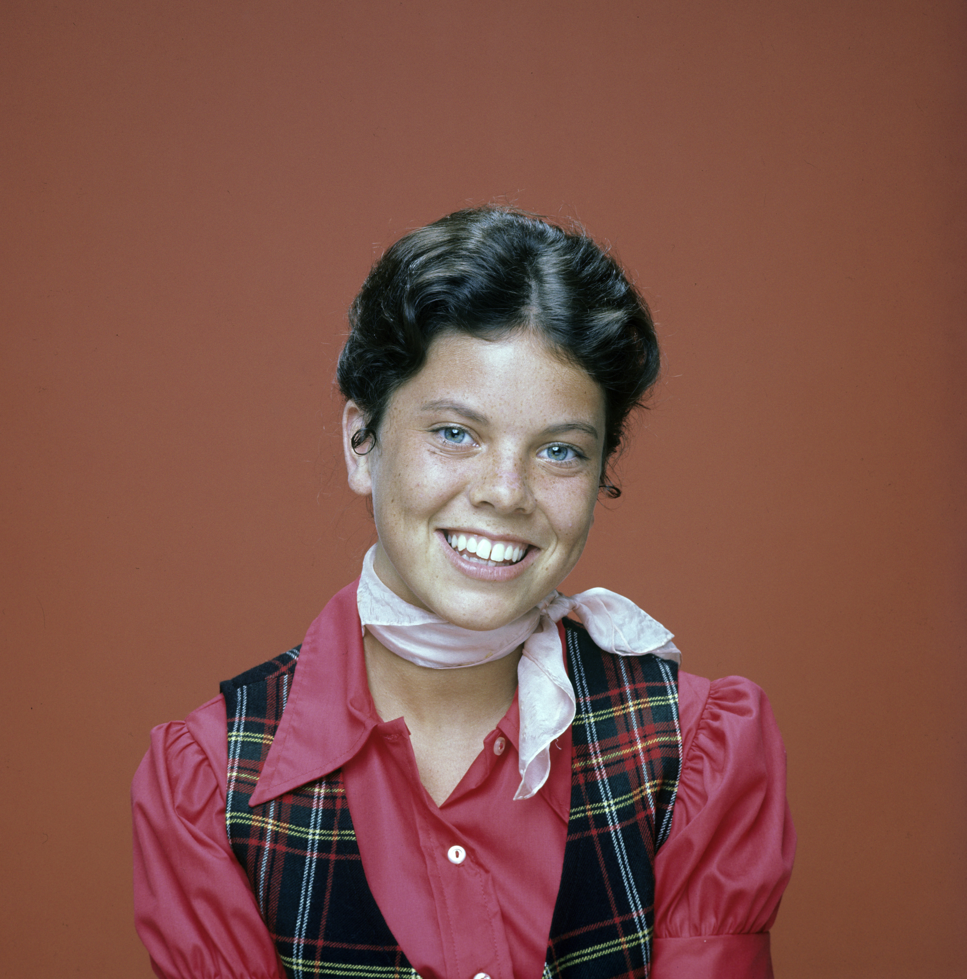 Erin Moran on the set of "Happy Days" on October 7, 1975 | Source: Getty Images