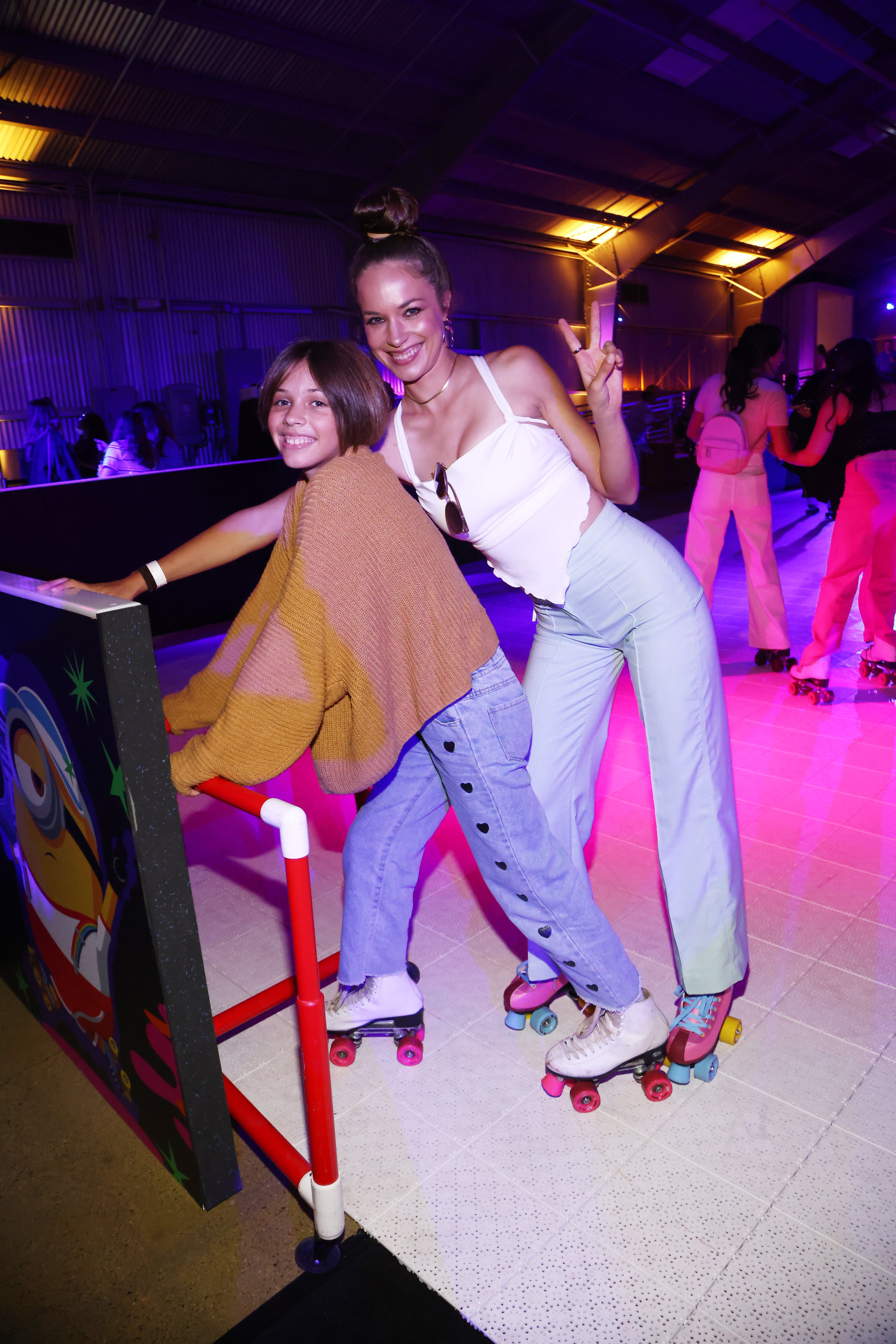 Alexis and Kai Knapp attend the Skate Experience in Minionwood to celebrate the release of "Minions: The Rise Of Gru" at Milk Studios Los Angeles on June 24, 2022 in Los Angeles, California. | Source: Getty Images