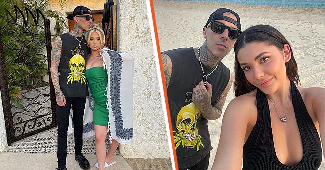 Travis Barker and Atiana de la Hoya and the musician with Alabama Barker on November 23, 2021, in Mexico’s Cabo San Lucas | Photo: Instagram/travisbarker