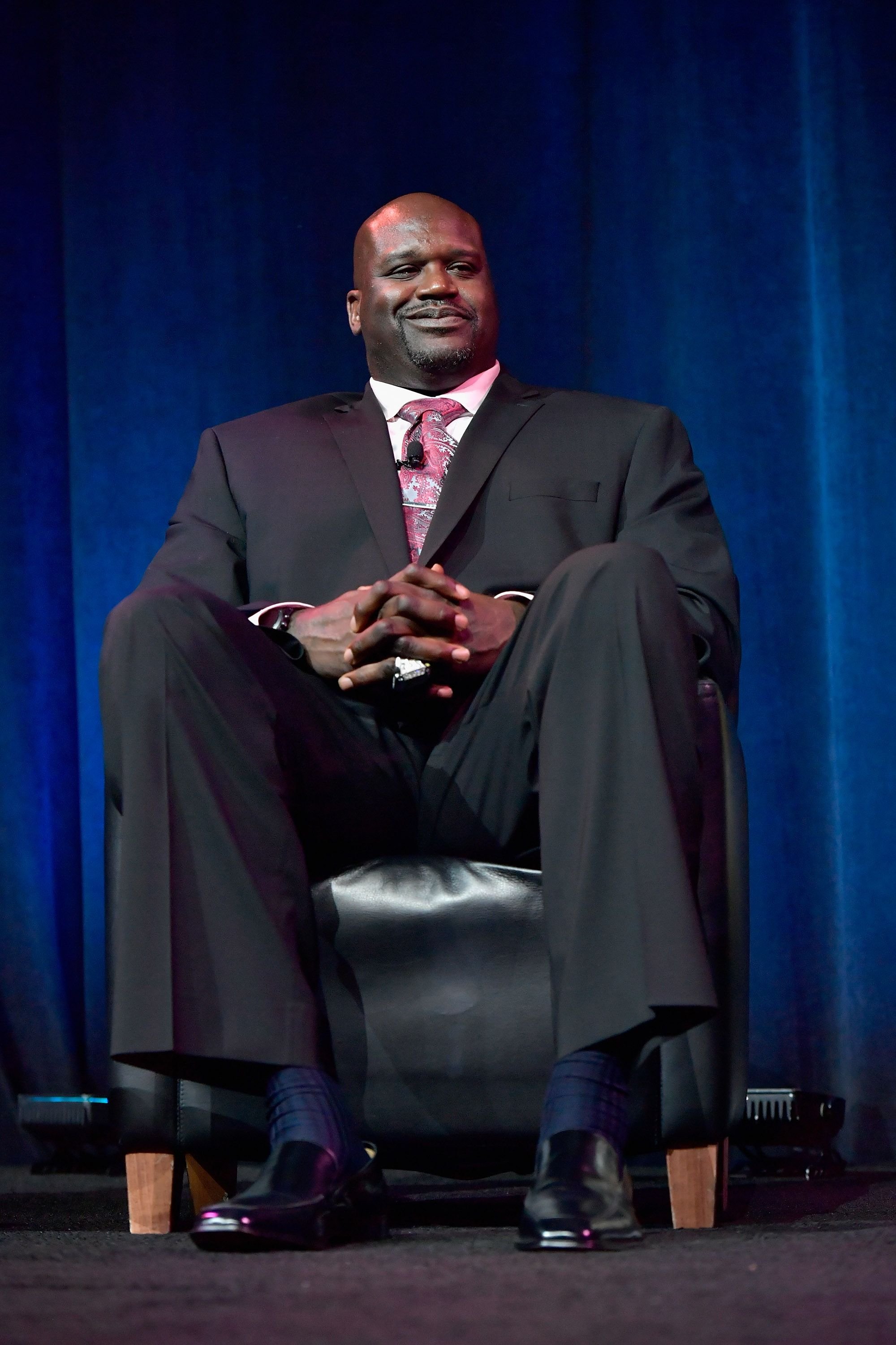 Shaquille O'Neal receives the Basketball Legacy Award at the 15th Annual Sports Museum Tradition Awards Ceremony at TD Garden on November 29, 2016 in Boston, Massachusetts. | Source: Getty Images