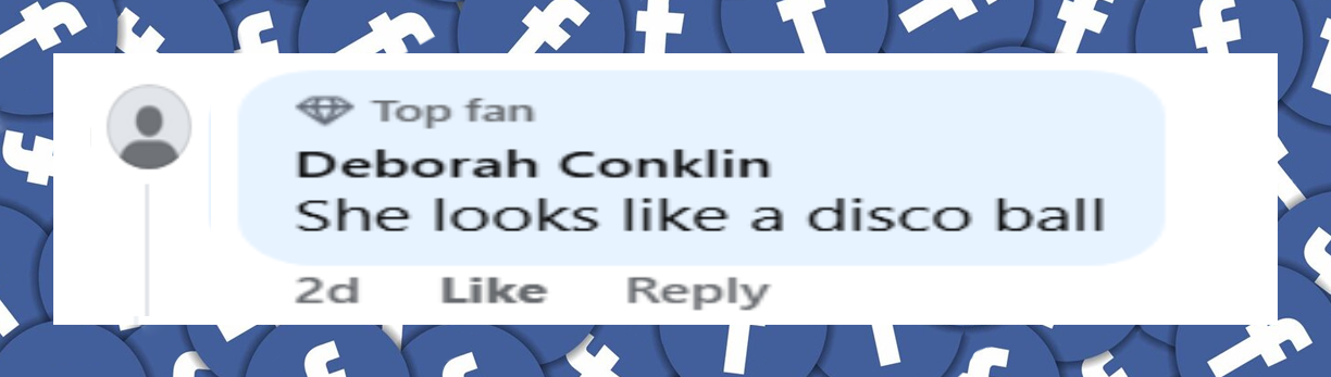 A netizen's comment about Melania Trump's outfit on December 31, 2025 | Source: Facebook/Cultura Colectiva +