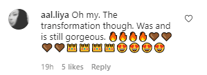 A fan's comment about Brandy's daughter Sy'Rai's post | Photo: Instagram/syraismith