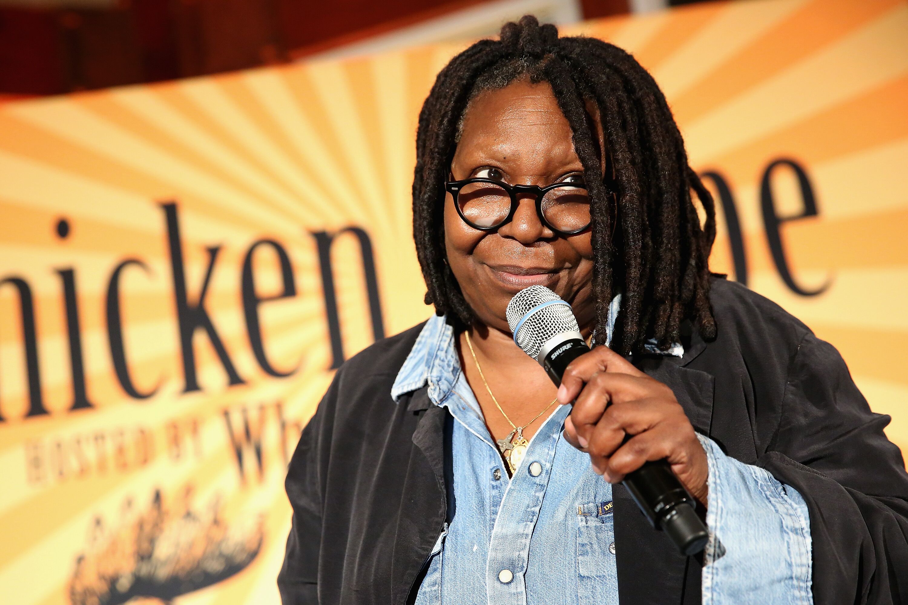 Host, actress Whoopi Goldberg, speaks at Chicken Coupe during Food Network & Cooking Channel New York City Wine & Food Festival presented by FOOD & WINE at The Loeb Boathouse on October 15, 2015 in New York City | Photo: Getty Images