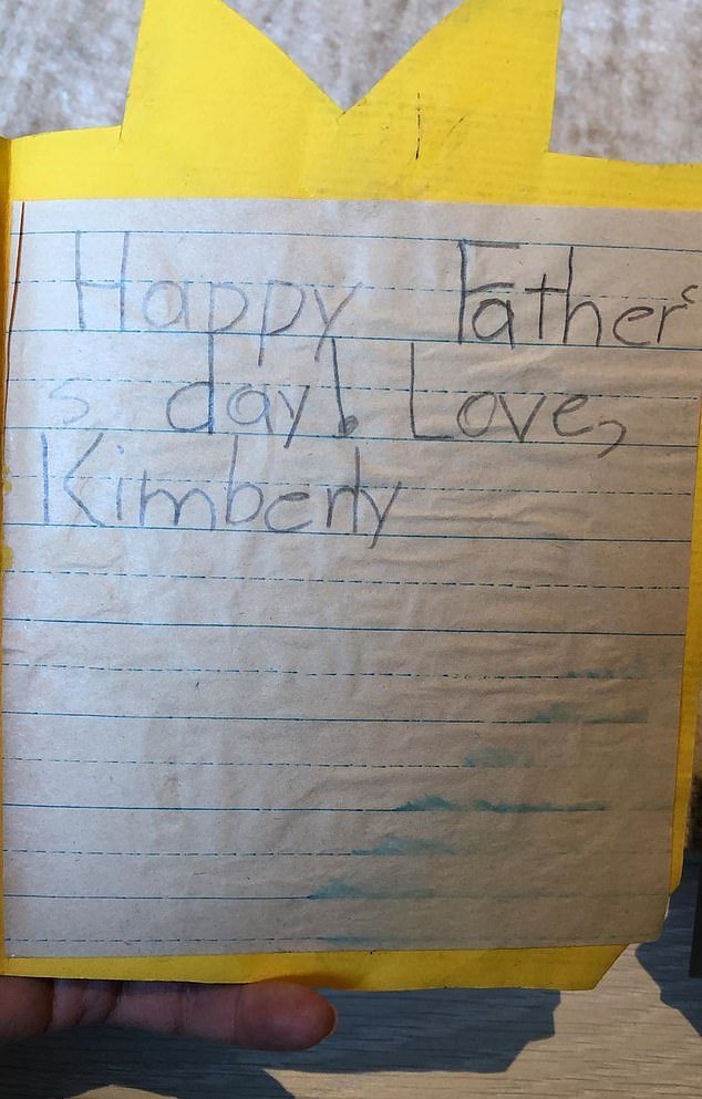 Card sent by Kim Kardashian to her father/ Source: Instagram/ Kim Kardashian