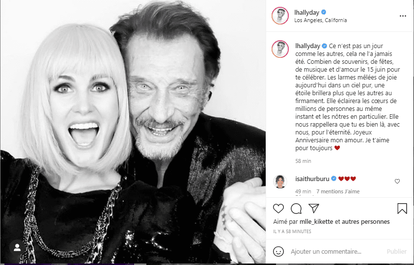 Capture d'écran | Photo : instagram.com/lhallyday