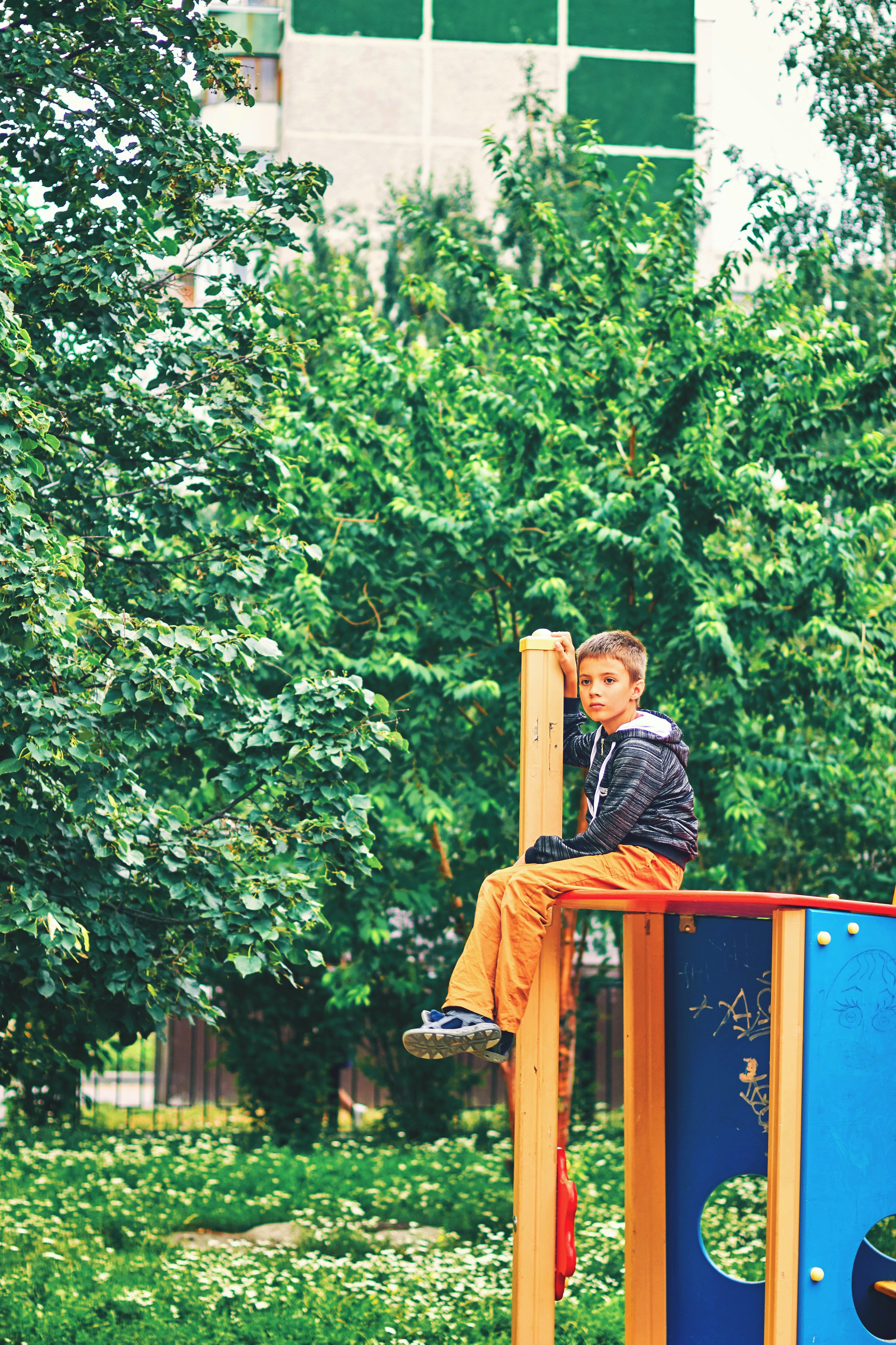 Mrs. Peterson noticed Tom was sitting alone in the playground. | Source: Pexels