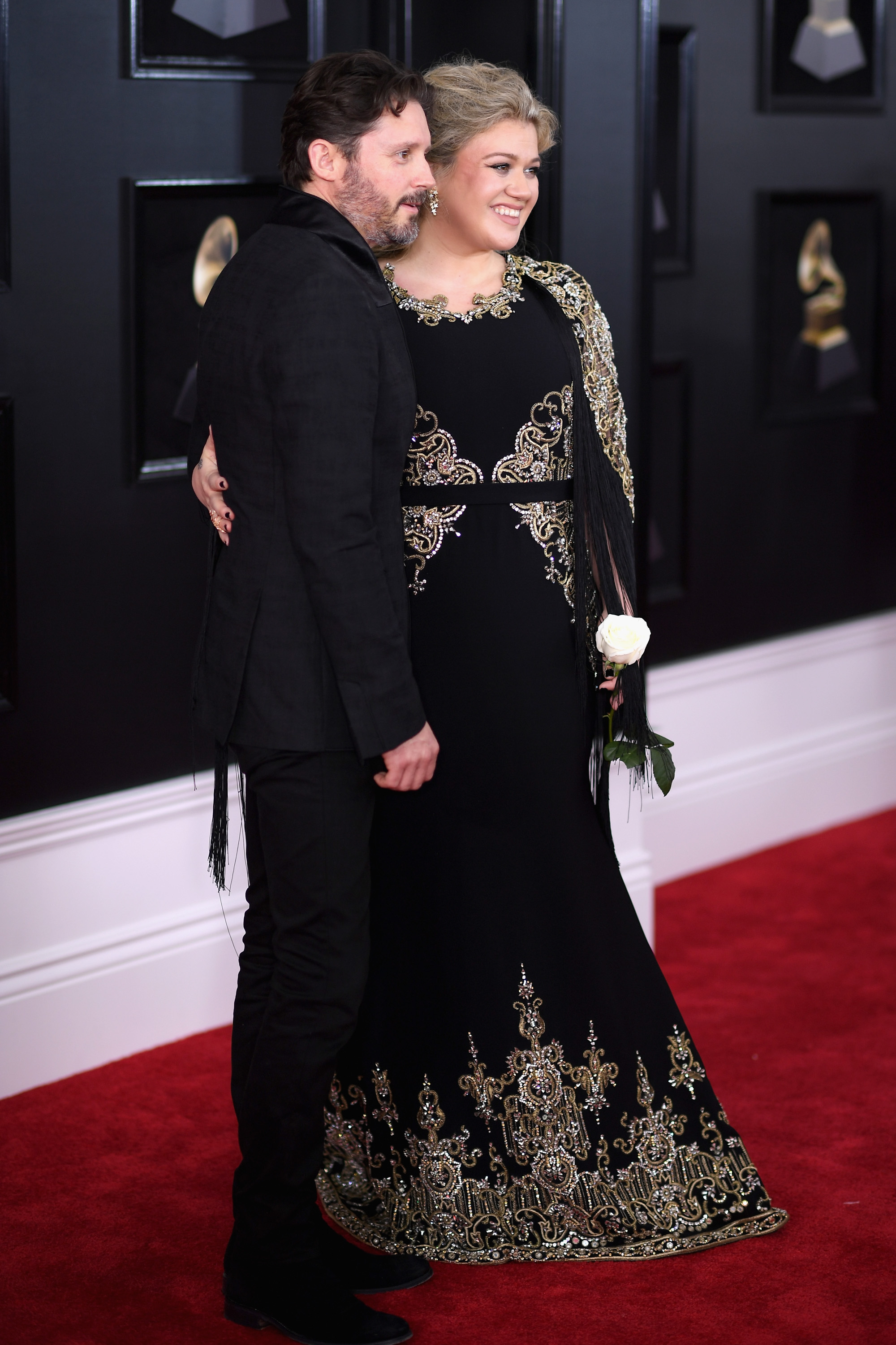 Kelly Clarkson and Brandon Blackstock during the 60th Annual GRAMMY Awards at Madison Square Garden on January 28, 2018, in New York City. | Source: Getty Images