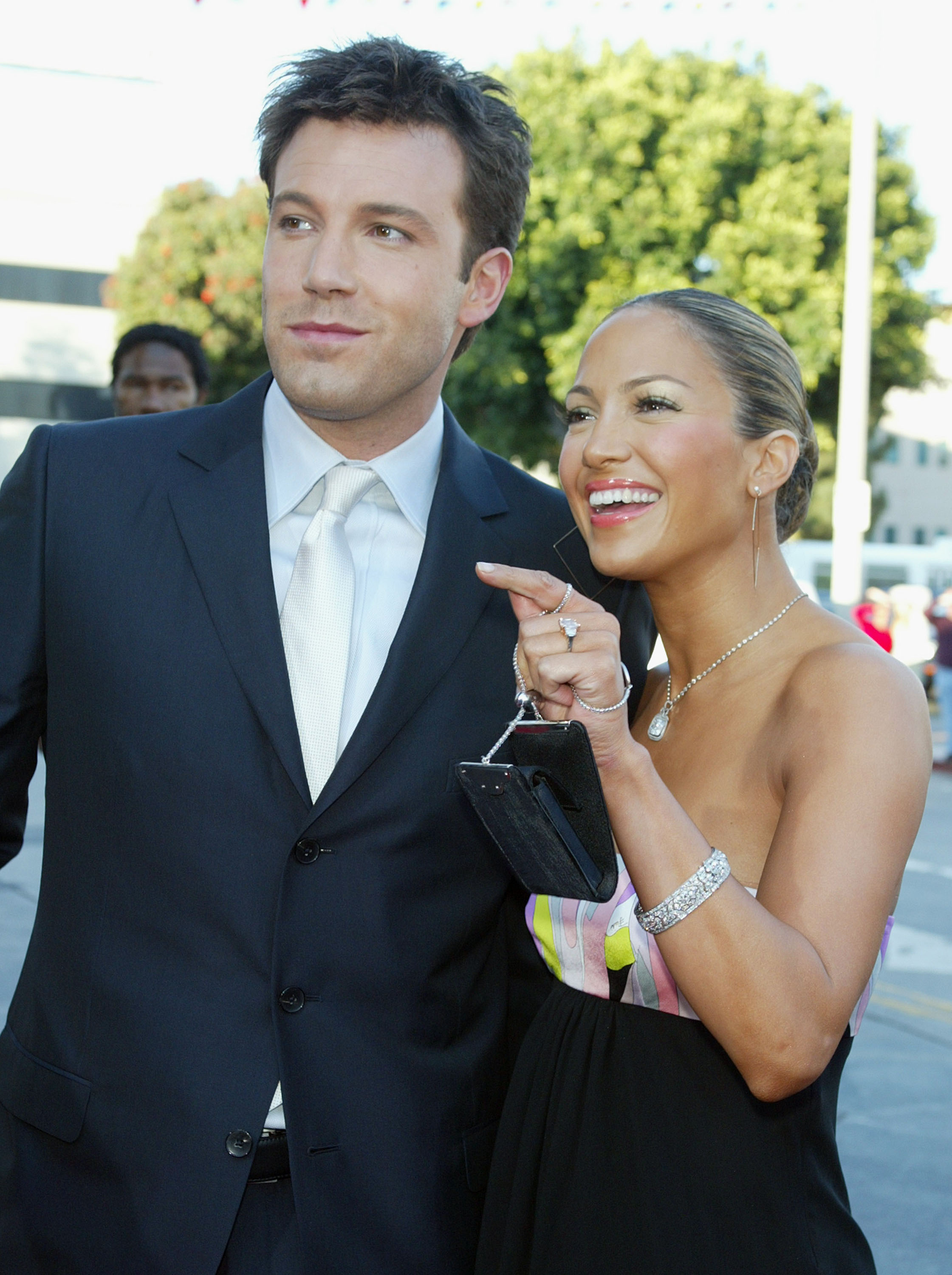 Ben Affleck and Jennifer Lopez at the "Daredevil" premiere in Los Angeles on February 9, 2003 | Source: Getty Images