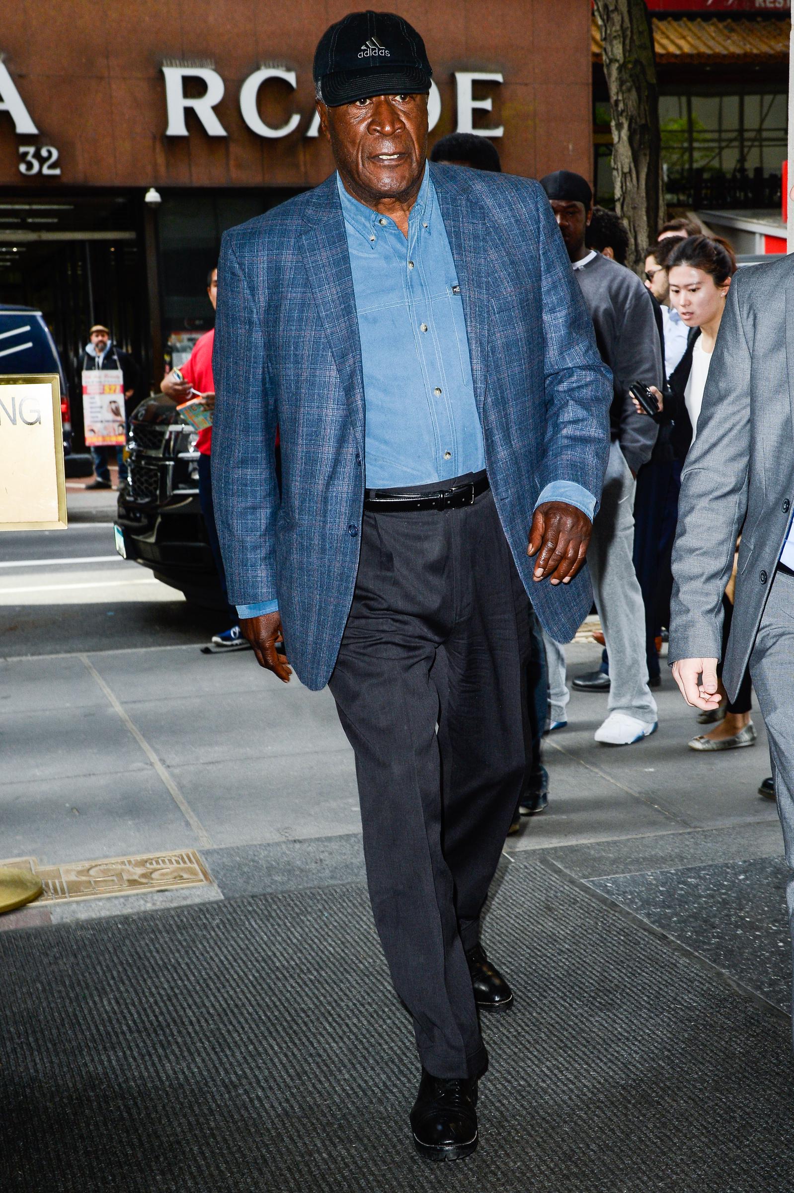 John Amos enters the "Today Show" taping at the NBC Rockefeller Center Studios in New York City, on May 11, 2016 | Source: Getty Images