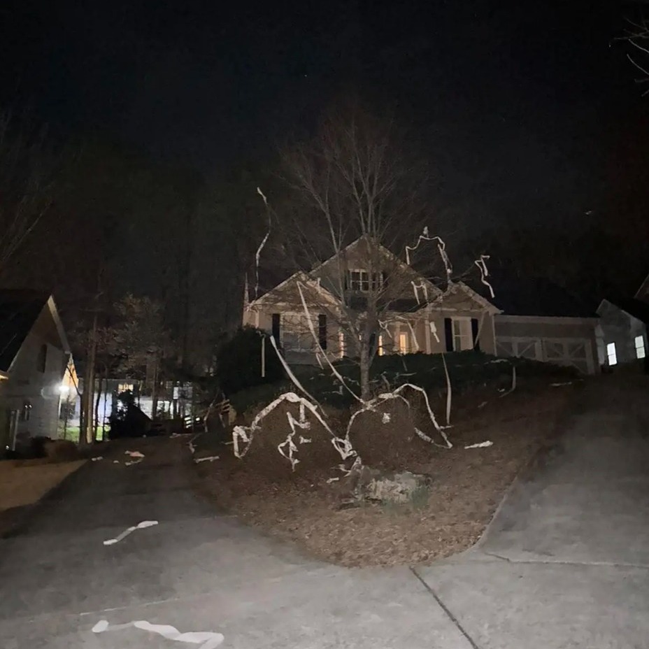 The Hughes' family home, taken from a post dated March 9, 2026 | Source: Facebook/Mark Dohner