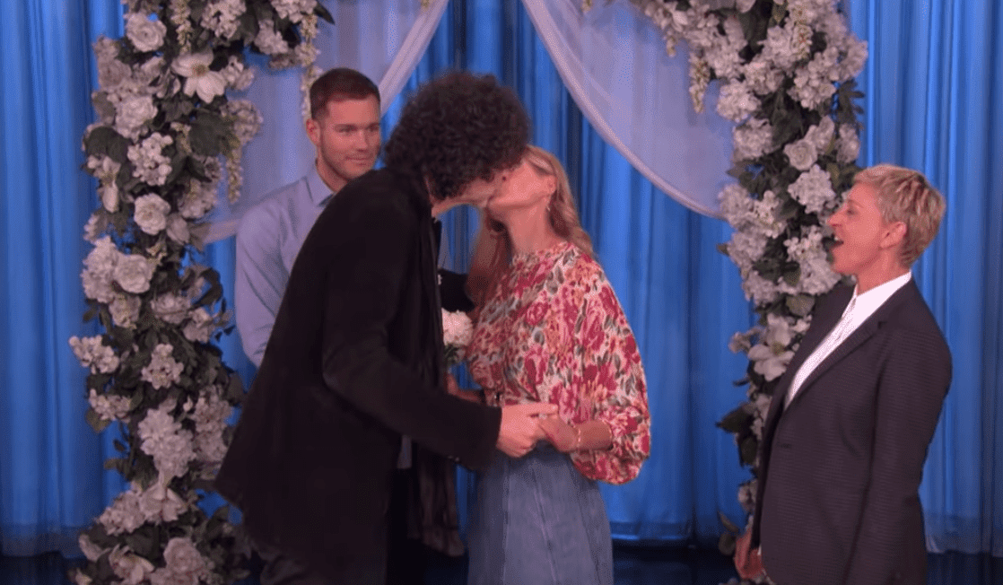 Beth and Howard Stern Have a Surprise 'Bachelor' Wedding at the Ellen Show. | Source: YouTube/TheEllenShow