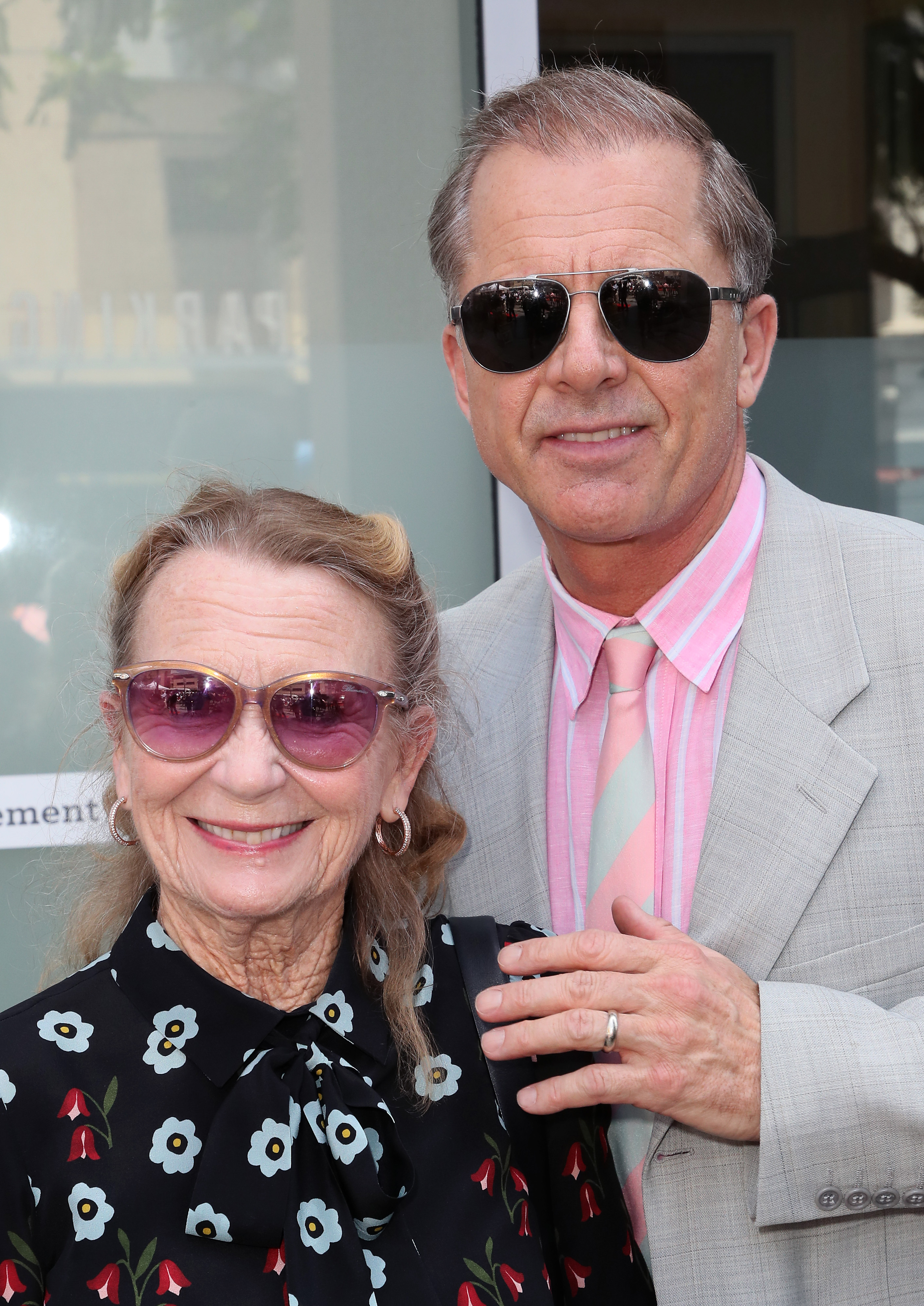 Juliet Mills and Maxwell Caulfield on the Hollywood Walk of Fame on July 31, 2019, in Hollywood, California. | Source: Getty Images