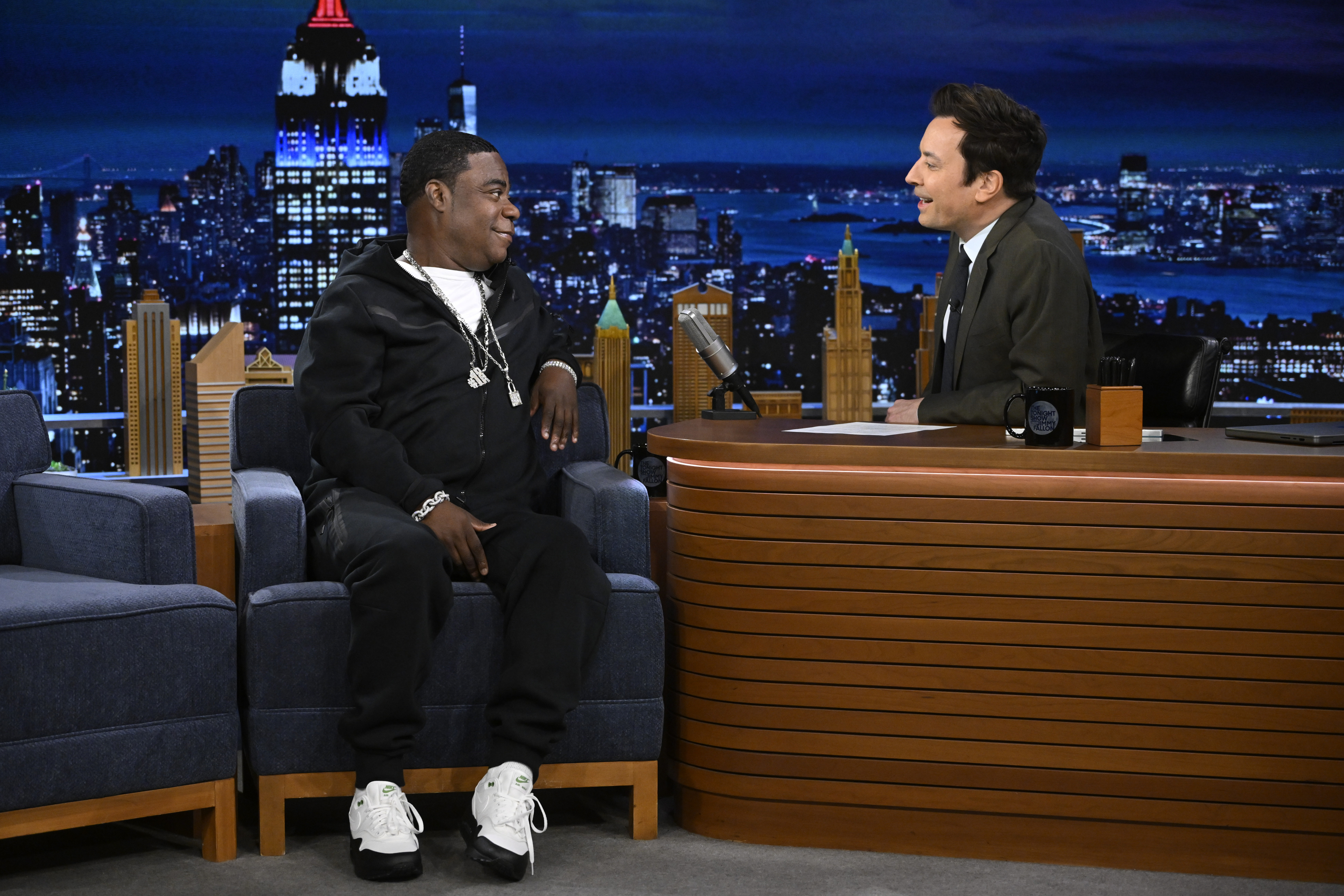 Tracy Morgan and Jimmy Fallon on an episode of "The Tonight Show Starring Jimmy Fallon" on March 19, 2024 | Source: Getty Images