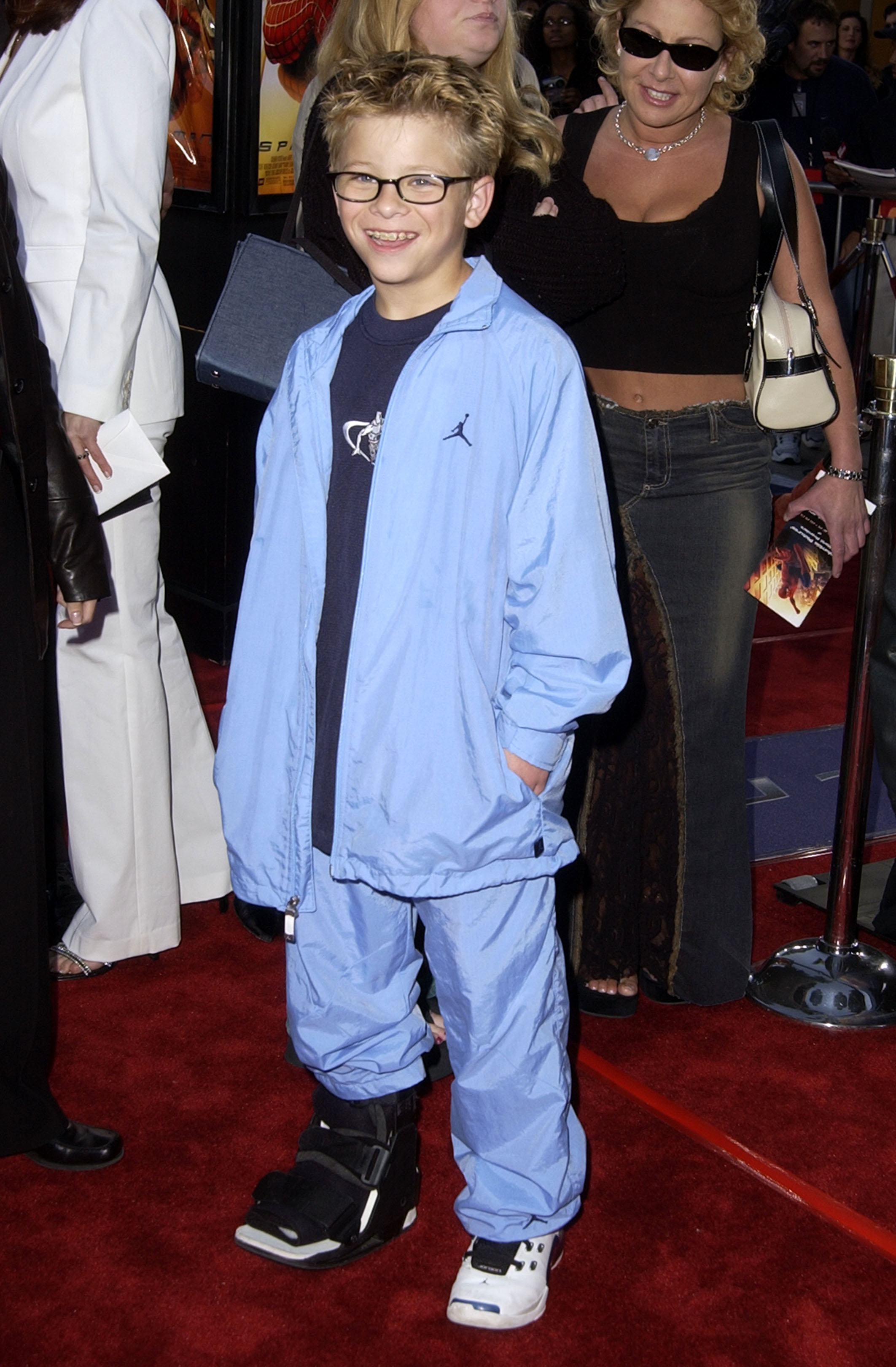 Jonathan Lipnicki during the "Spider-Man" premiere at Mann Village in Westwood, California, in 2002. | Source: Getty Images