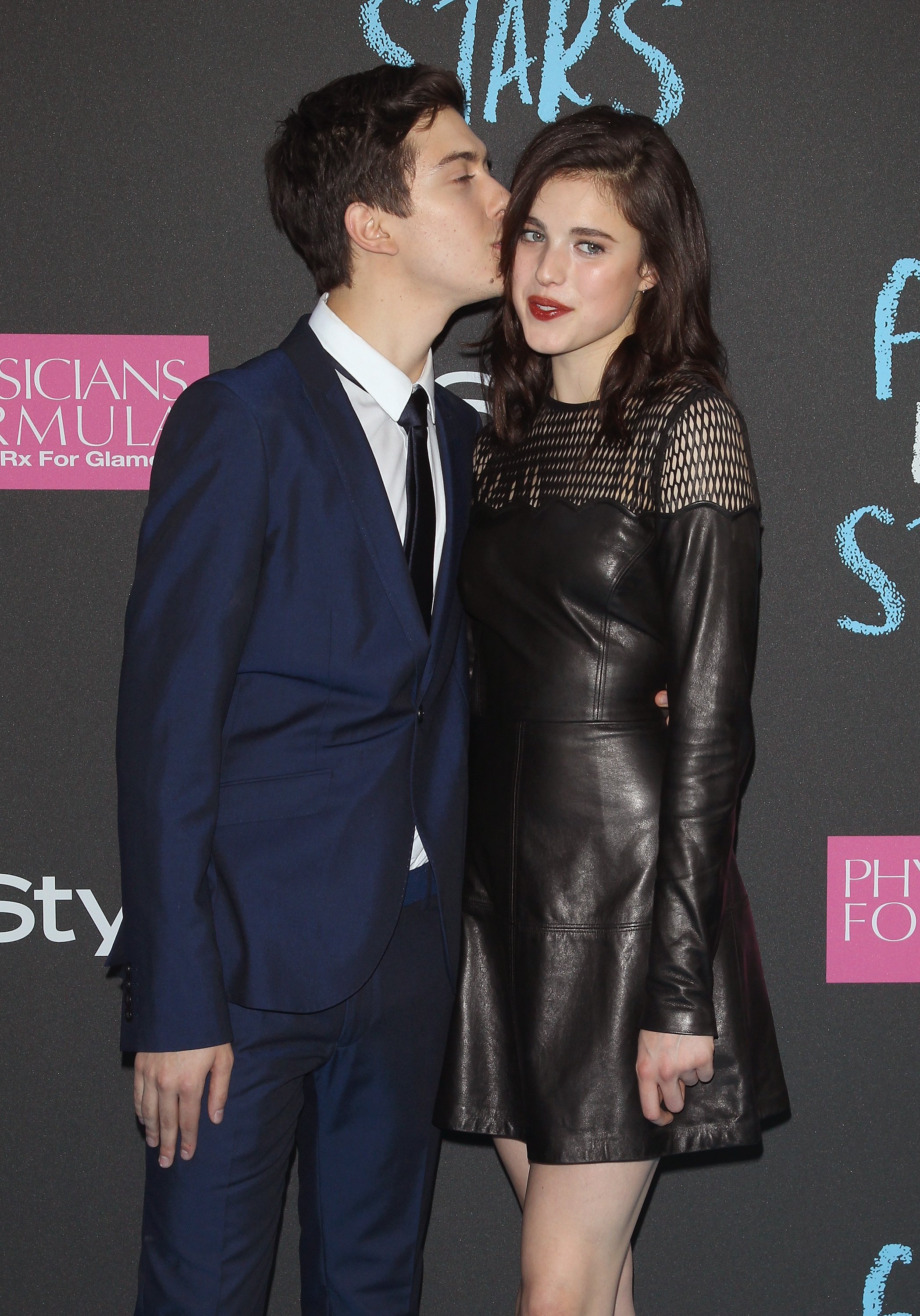 Nat Wolff and Margaret Qualley at the premiere of "The Fault In Our Stars" on June 2, 2014, in New York City. | Source: Getty Images