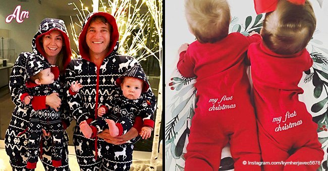 Kym Herjavec posted a charming photo of newborn twins in adorable Christmas costumes