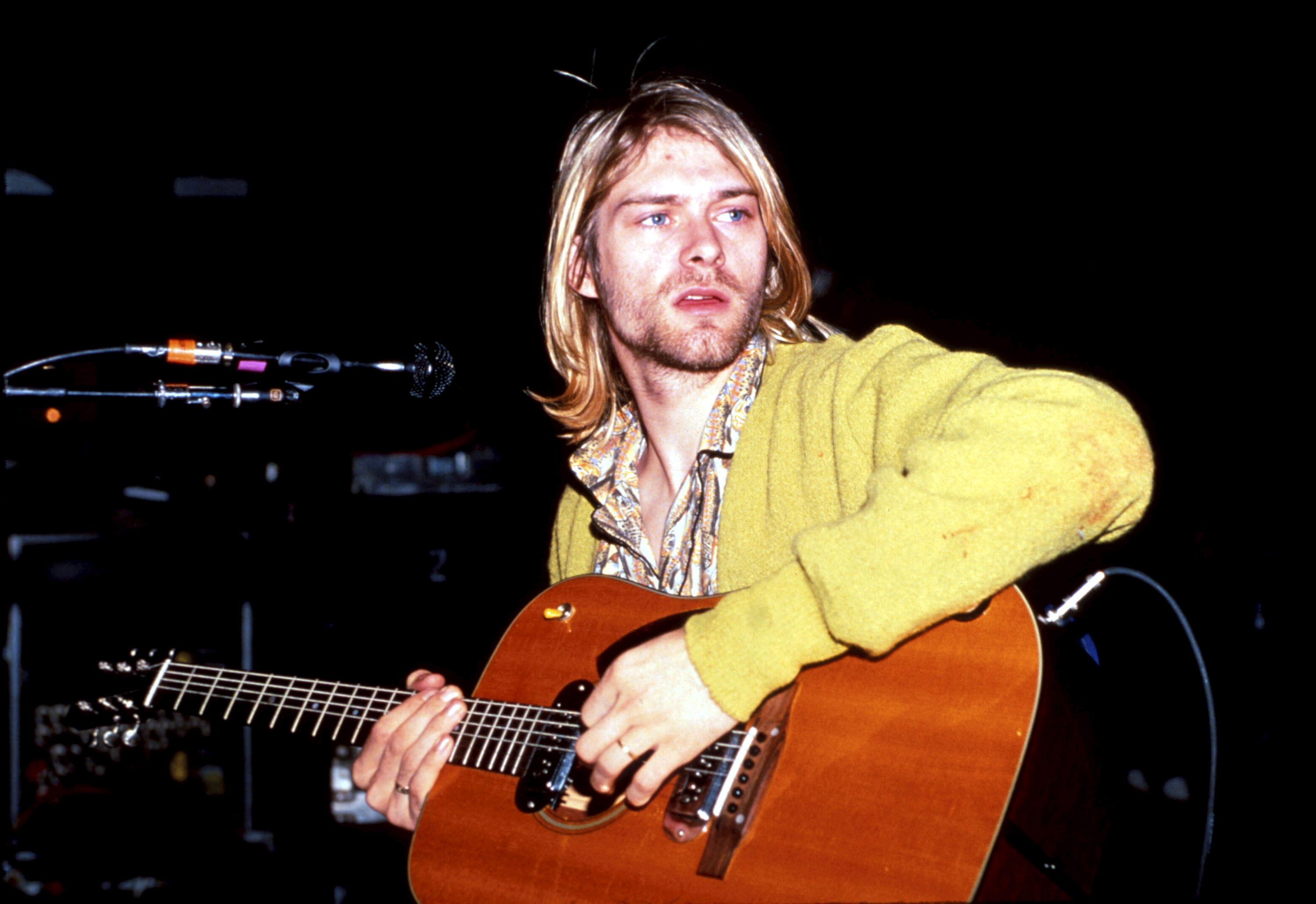 Kurt Cobain of Nirvana during Nirvana in New York, in January 1990 | Source: Getty Images