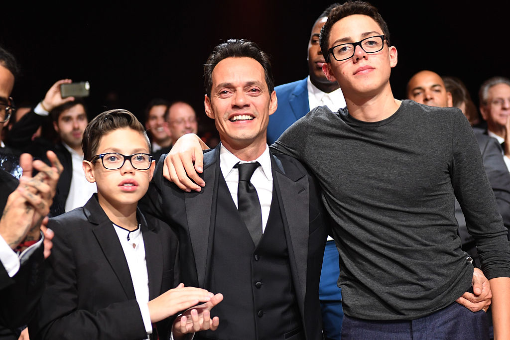 Ryan Adrian Muñiz, honoree Marc Anthony and Cristian Marcus Muñiz attend the 2016 Person of the Year gala honoring Marc Anthony in 2016 in Las Vegas, Nevada | Source: Getty Images