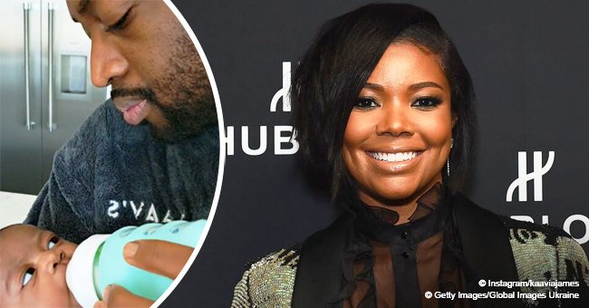 Gabrielle Union's husband Dwayne Wade melts hearts while feeding daughter Kaavia in adorable video