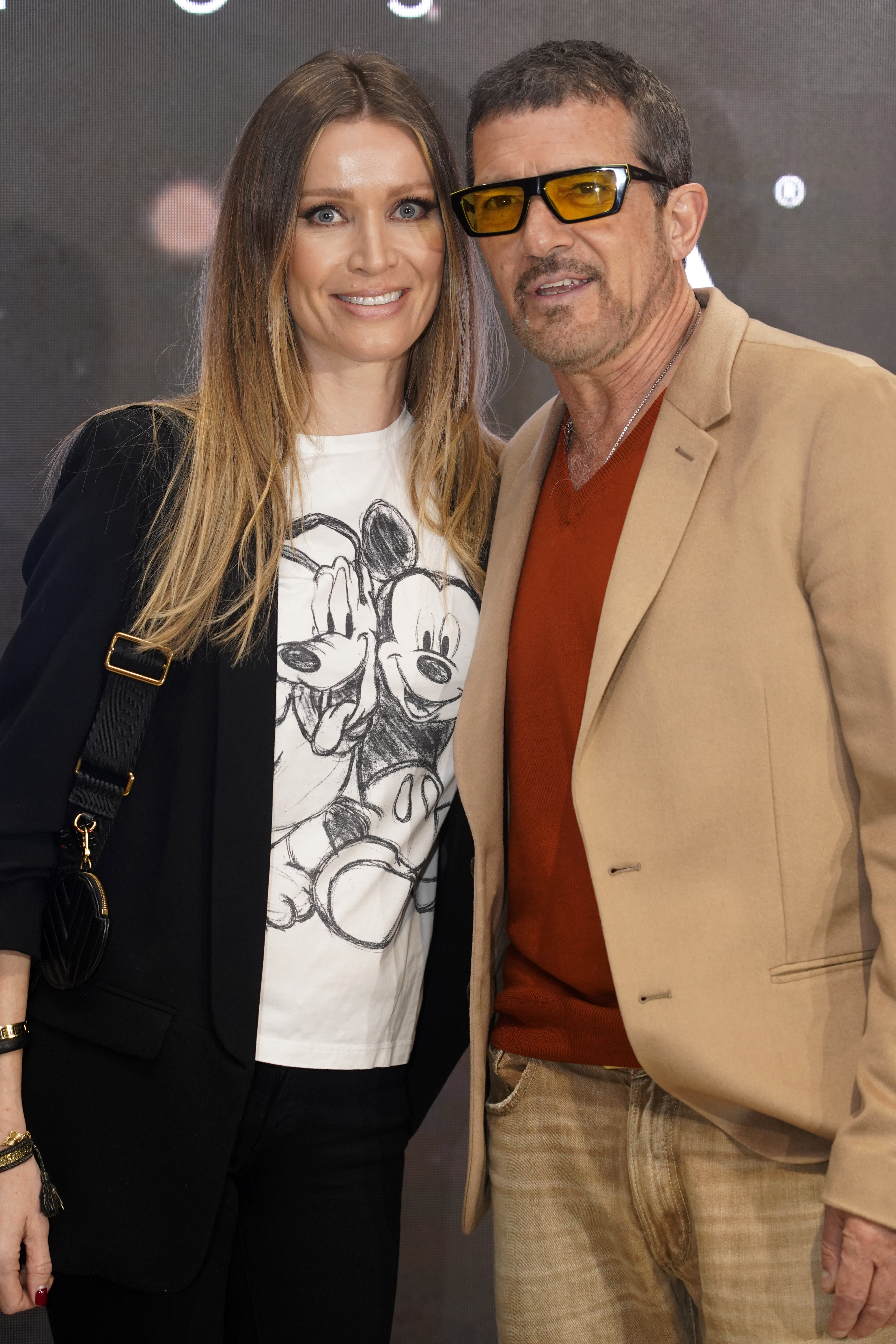 Nicole Kimpel and Antonio Banderas in Madrid, Spain, on March 6, 2023 | Source: Getty Images