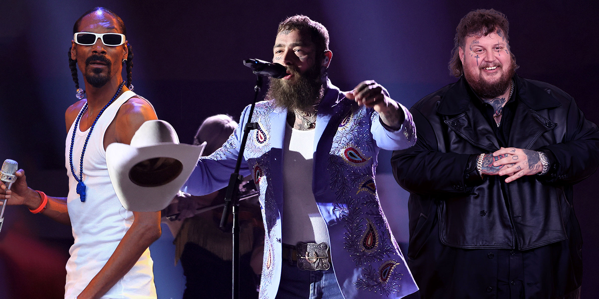 Snoop Dogg, the singer, and Jelly Roll | Source: Getty Images