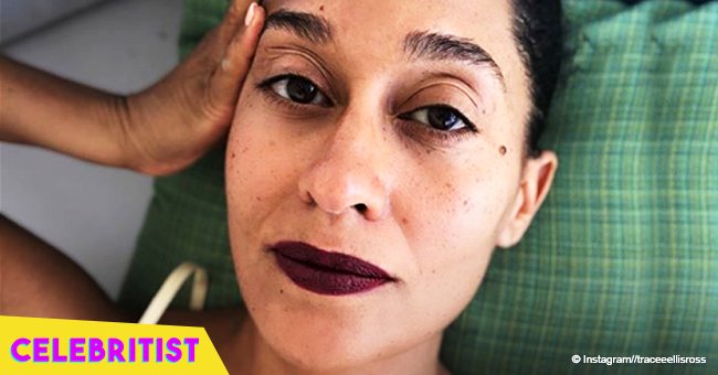 Tracee Ellis Ross flaunts her cleavage while rocking black bikini in vacation photo