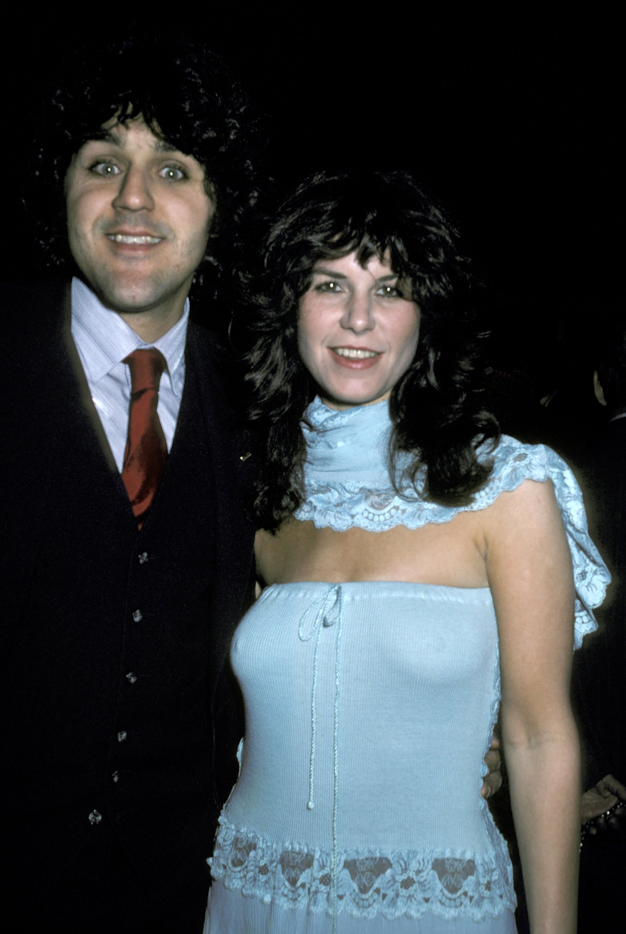 Jay and Mavis Leno at Johnny Mathis' 25th Anniversary Party, in 1981 | Source: Getty Images