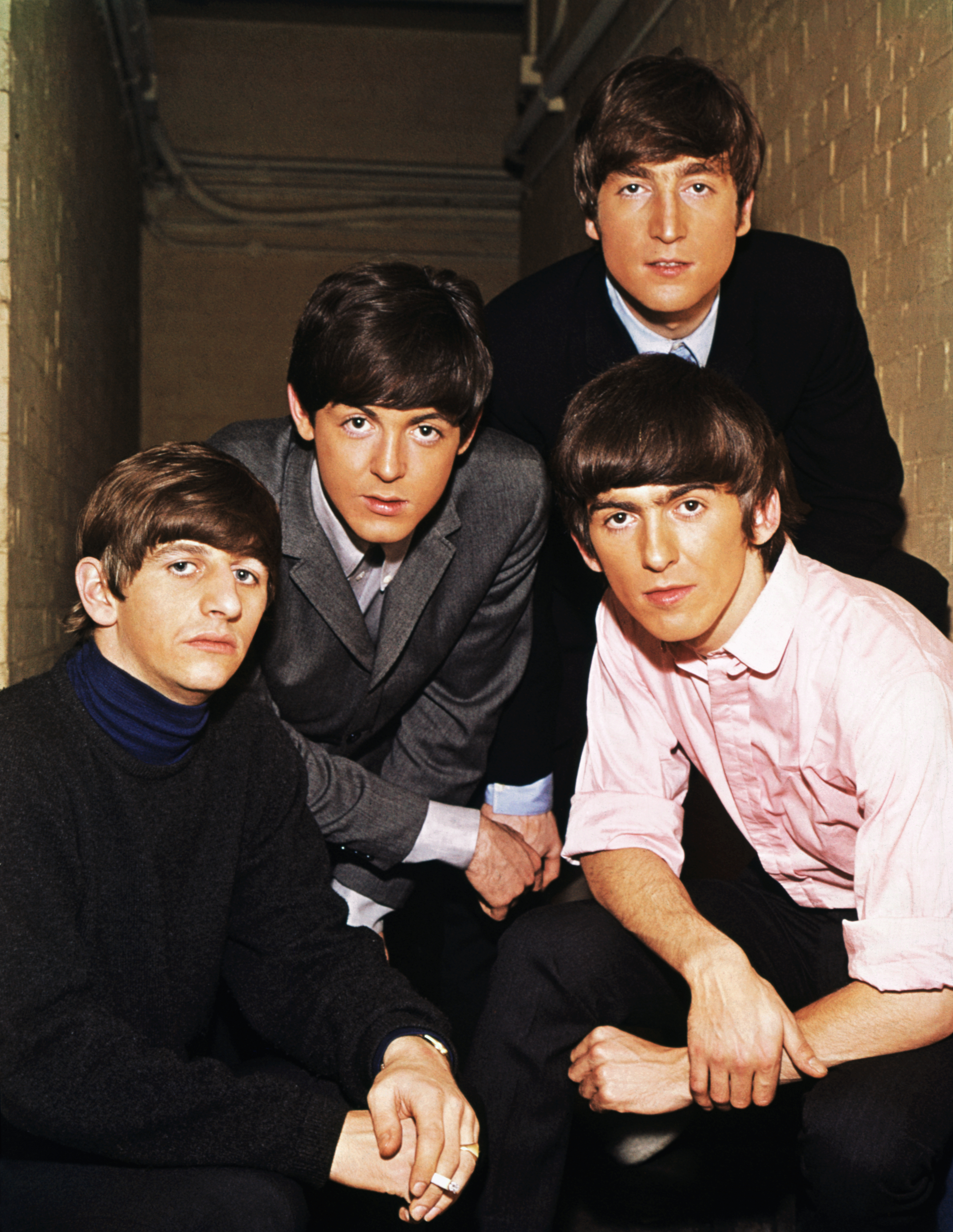 The Beatles, Paul McCartney, John Lennon, and George Harrison photographed in 1965 | Source: Getty Images