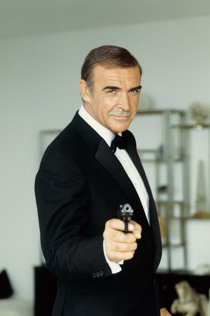 Sean Connery dressed as his James Bond character in one of the movies. | Photo: Getty Images