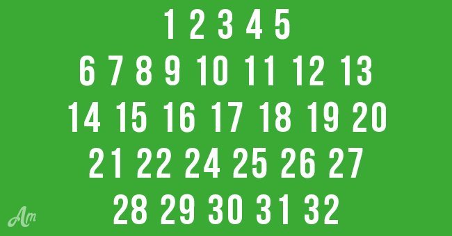 How fast can you guess the missing number?