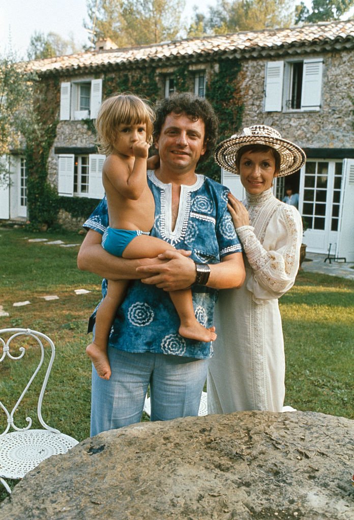 Jacques Martin, French TV personality, his partner, French actress Danièle Evenou, and their son Frédéric on summer vacation near Saint-Tropez.  |  Source: Getty Images