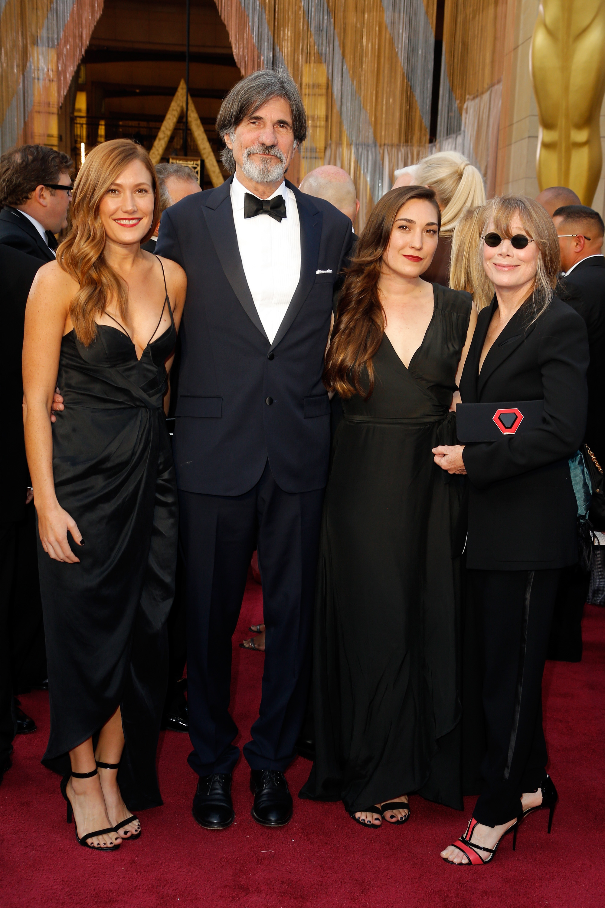 Schuyler Fisk, Jack Fisk, Madison Fisk, and Sissy Spacek during the 88th Annual Academy Awards at Hollywood & Highland Center on February 28, 2016, in Hollywood, California. | Source: Getty Images