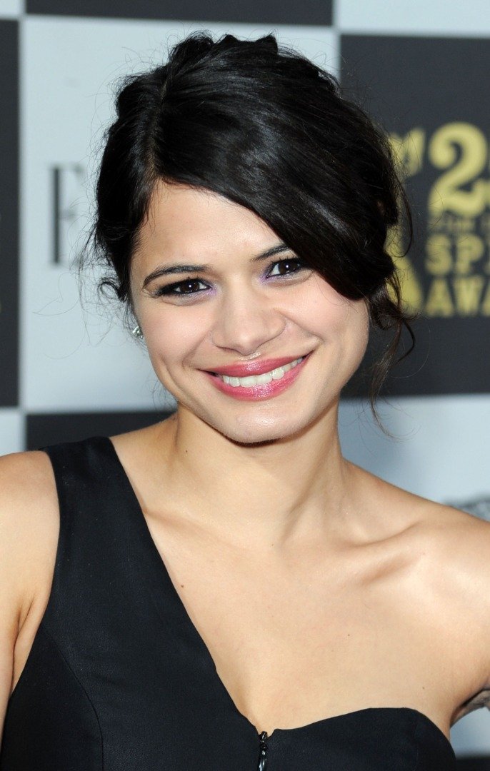 Actress Melonie Diaz arrives at the 25th Film Independent's Spirit Awards held at Nokia Event Deck at L.A. Live on March 5, 2010. | Source: Getty Images