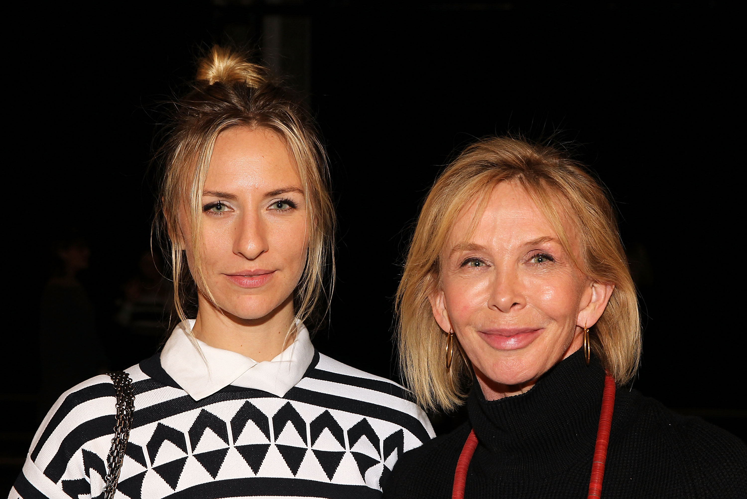 Mickey Sumner and Trudie Styler at the Edun show during the Mercedes-Benz Fashion Week Fall 2014 event on February 9 in New York. | Source: Getty Images