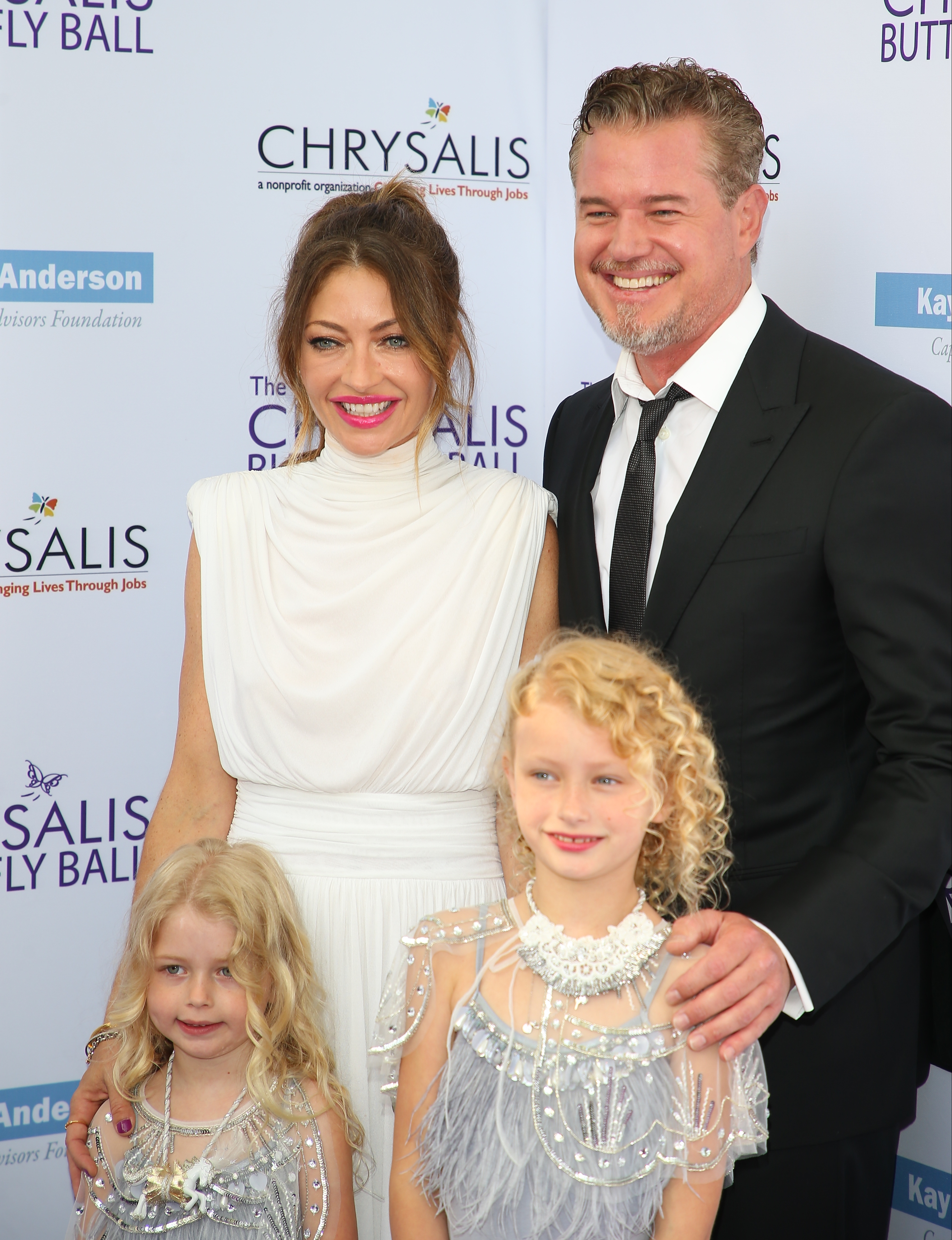 Georgia Geraldine Dane, Rebecca Gayheart, Billie Beatrice Dane, and Eric Dane at the 16th Annual Chrysalis Butterfly Ball in Brentwood, California on June 3, 2017 | Source: Getty Images