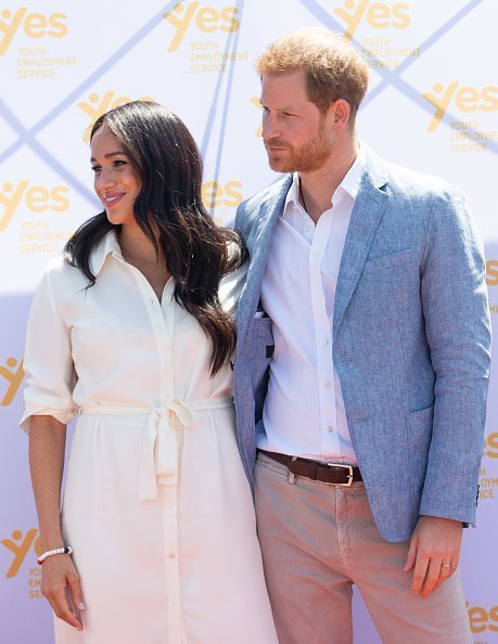 Meghan, Prince Harry at the Tembisa Township to learn about Youth Employment Services on October 02, 2019 | Photo: Getty Images