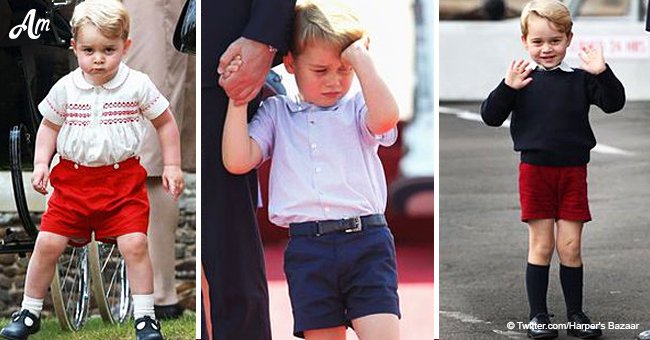 Adorable photos shared of Prince George showing his character with full emotional expression 