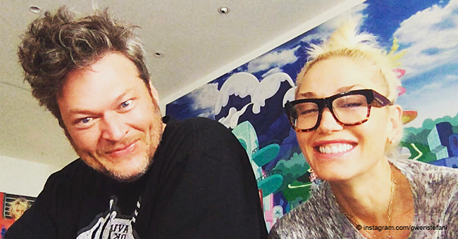 Gwen Stefani Tries to Imagine Hanging out with a Very Young Blake Shelton in Fake Photo