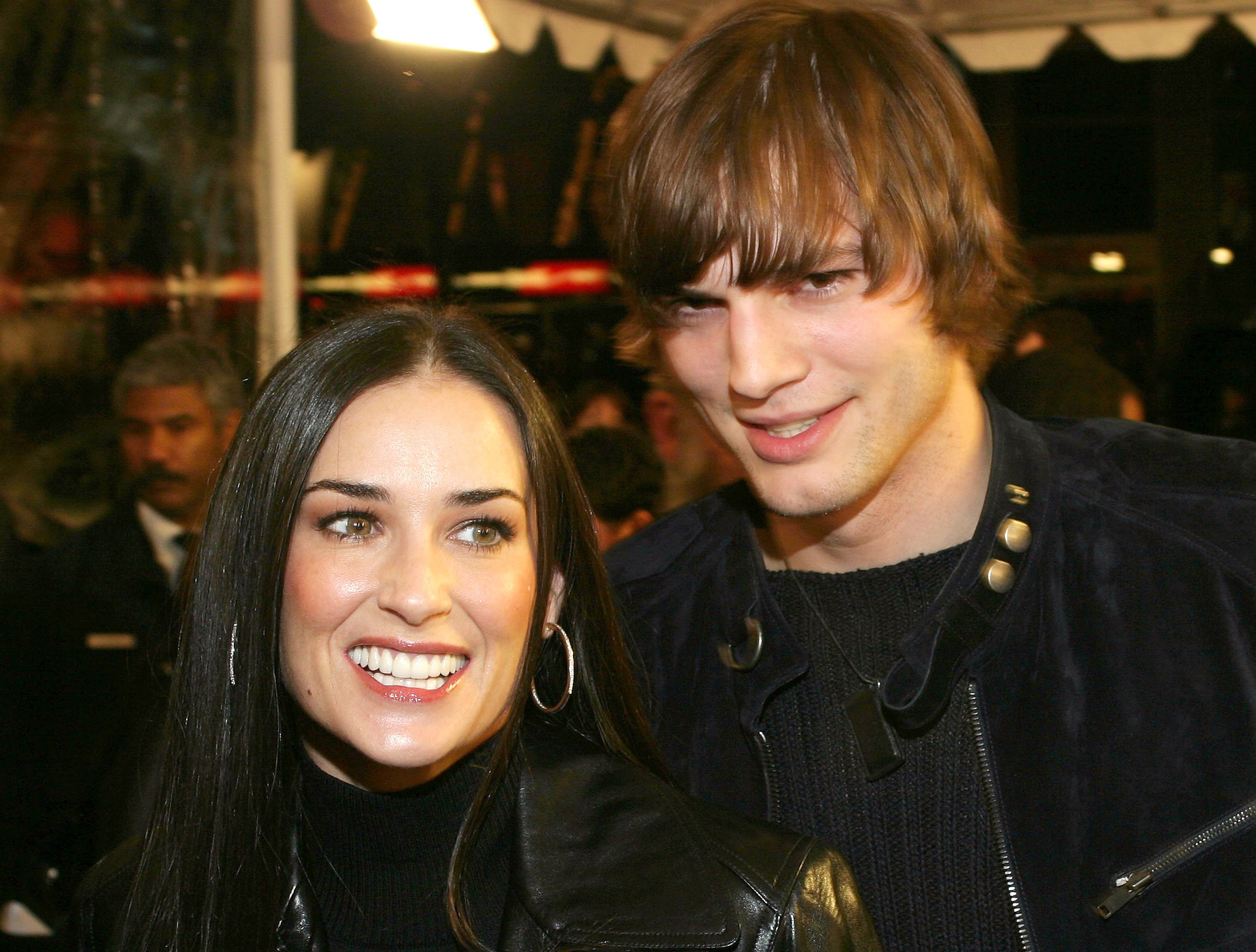 Actress Demi Moore and aactor Ashton Kutcher on December 14 2003 | Source: Getty Images