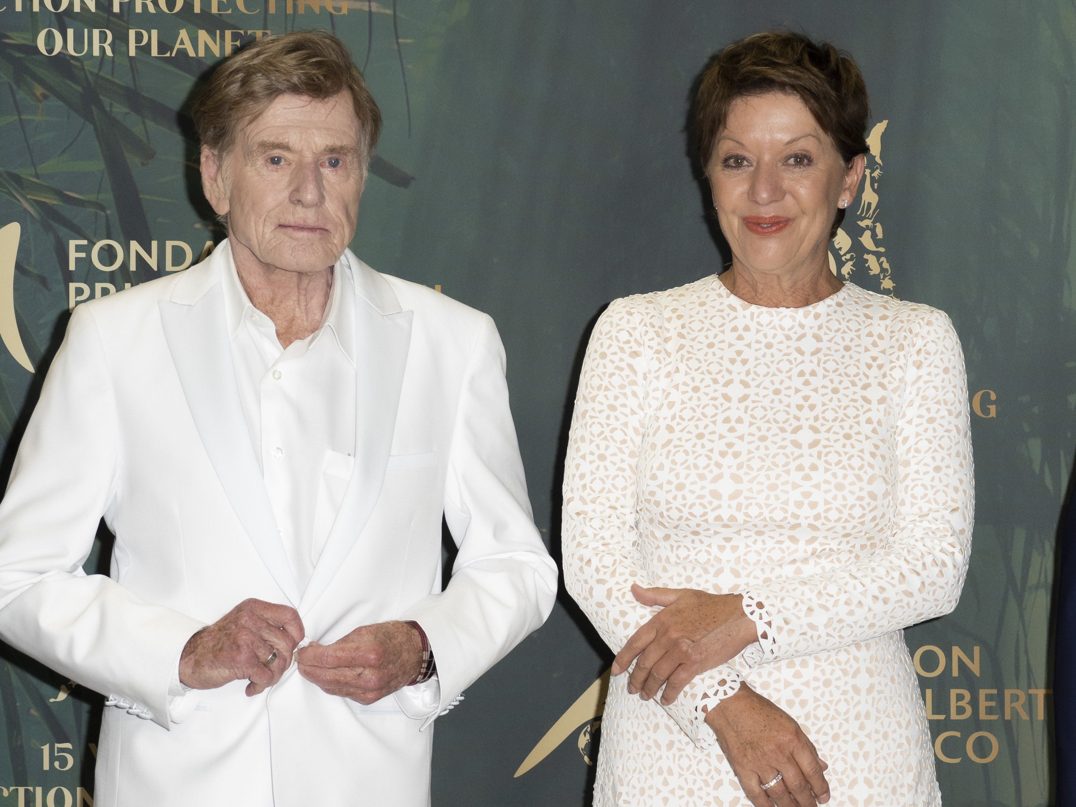 Robert Redford and Sibylle Szaggars at The Prince Albert II of Monaco Foundation's 2021 award ceremony on October 29, 2021 | Source: Getty Images