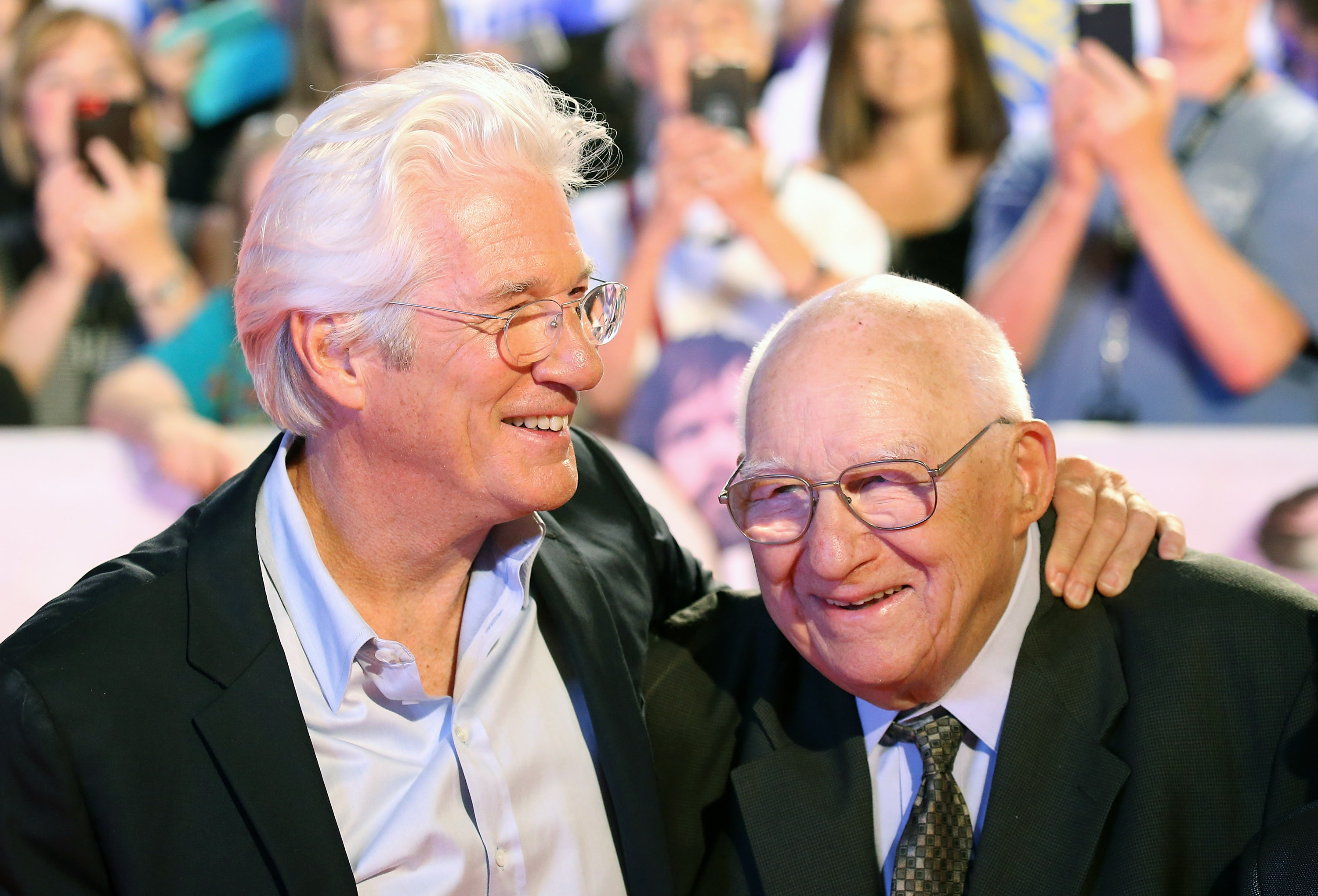 Richard Gere (L) and his father, Homer George Gere arrive to the "Three Christs" premiere - 2017 TIFF - Premieres, Photo Calls and Press Conferences held on September 14, 2017 in Toronto, Canada | Source: Getty Images