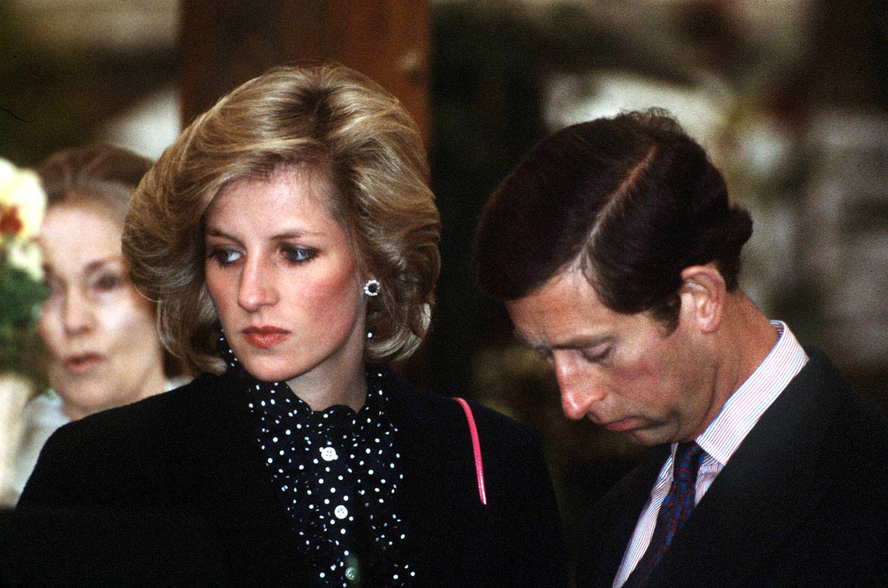 Prince Charles and his wife Princess Diana at the Chelsea Flower Show in May 1984 in London. / Source: Getty Images