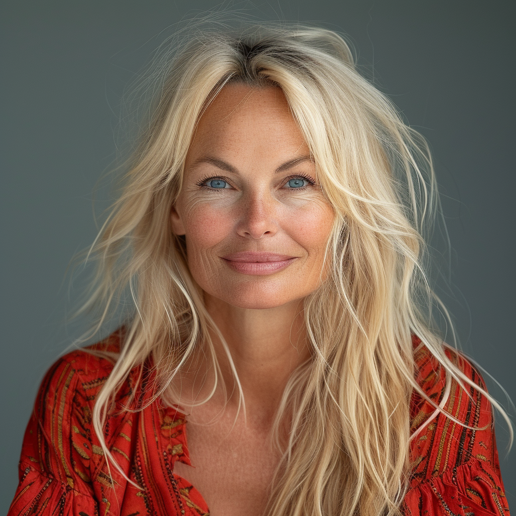 Pamela Anderson in her 40s to 50s via AI | Source: Midjourney