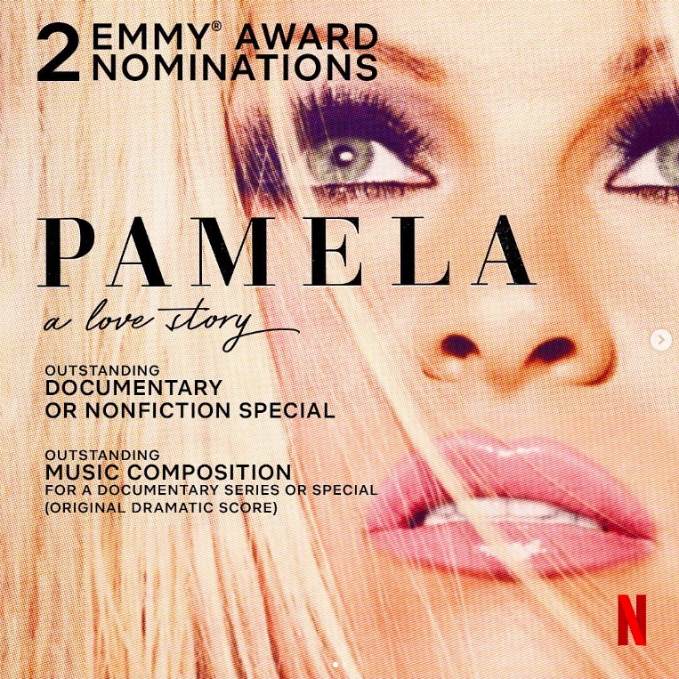 The cover picture of the "Pamela, A Love Story" documentary posted on July 12, 2023 | Source: Instagram/brandonthomaslee