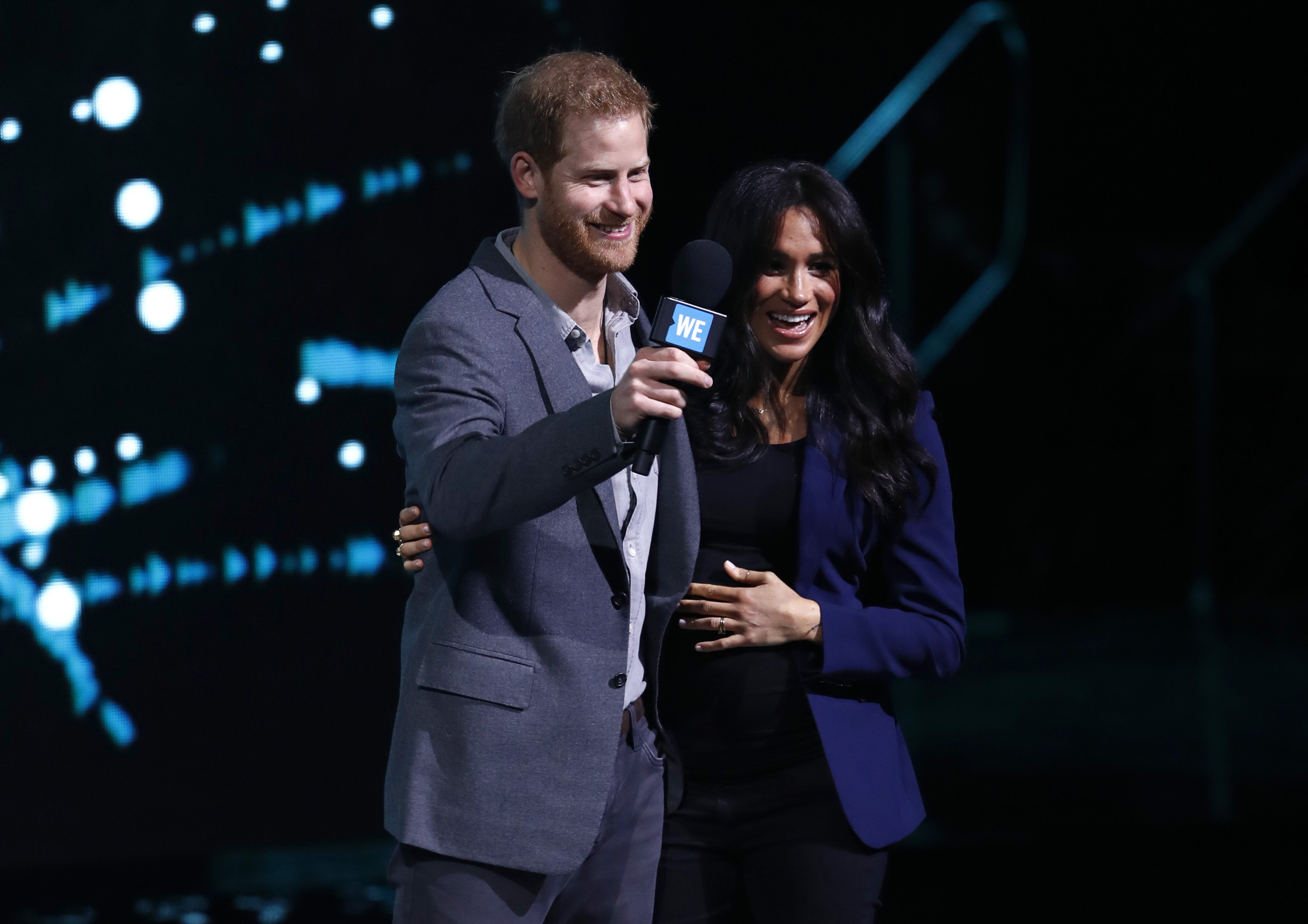Prince Harry and Meghan Markle speak on stage during WE Day UK 2019 at The SSE Arena on March 06, 2019 in London, England | Photo: Getty Images