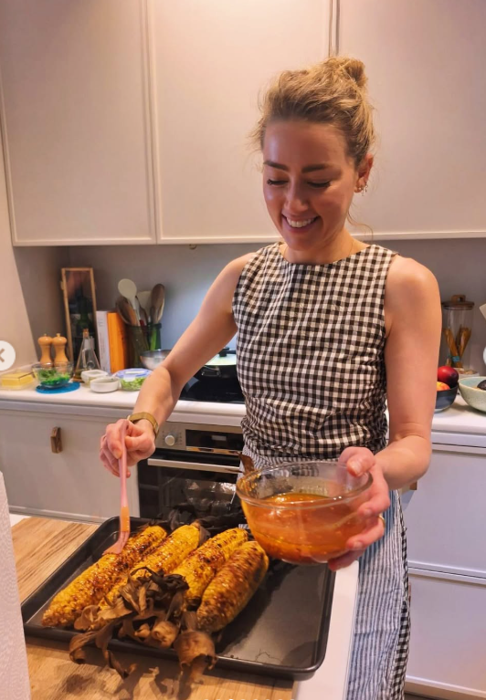 Amber Heard is pictured as seen in a post dated November 27, 2025 | Source: Instagram/amberheard