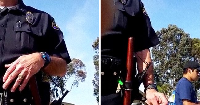Police officer standing in front of a camera. │ Source: youtube.com/JOOGSQUAD PPJT 2