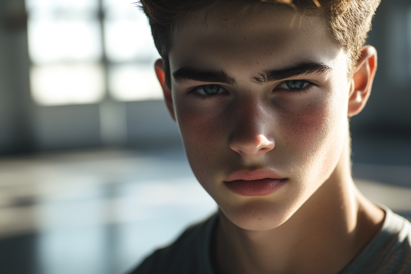 A close-up shot of a young boy | Source: Midjourney