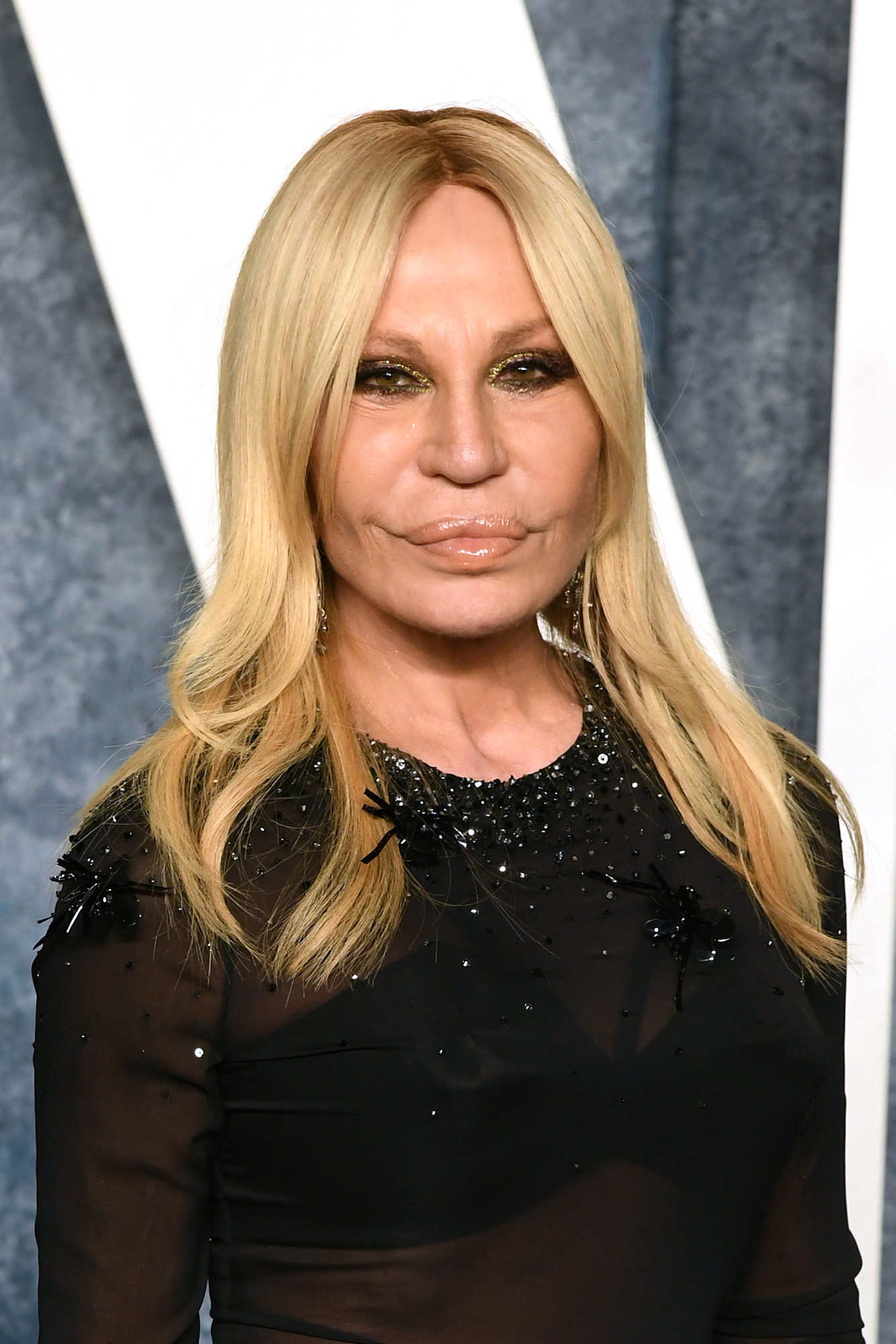Donatella Versace attends the 2023 Vanity Fair Oscar Party on March 12, 2023 in Beverly Hills, California | Source: Getty Images